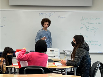 Advance High School Student Leading Math Circle