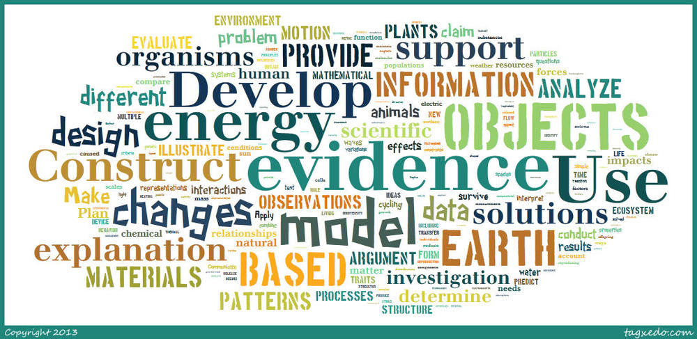 NGSS word cloud