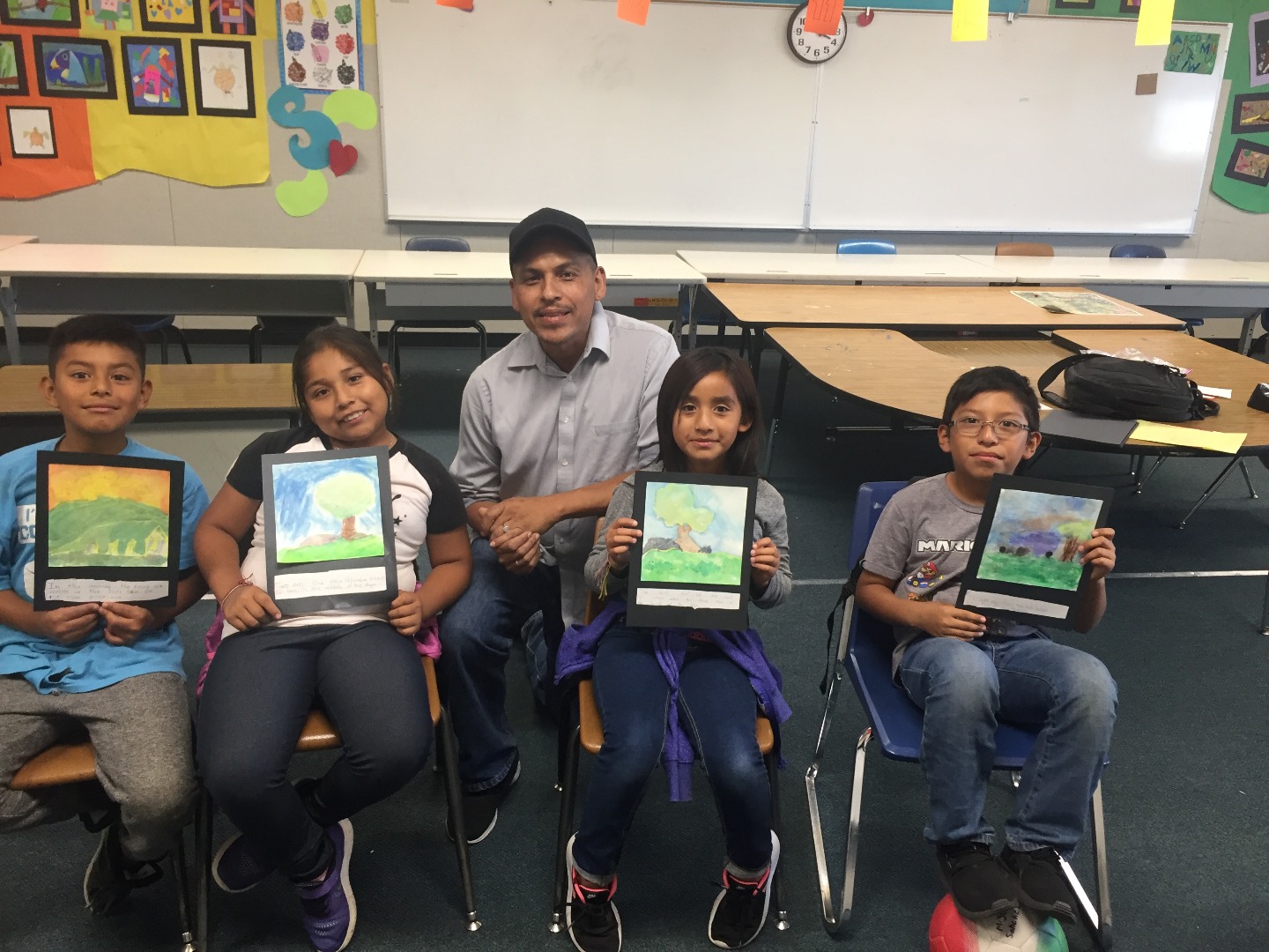 students with book